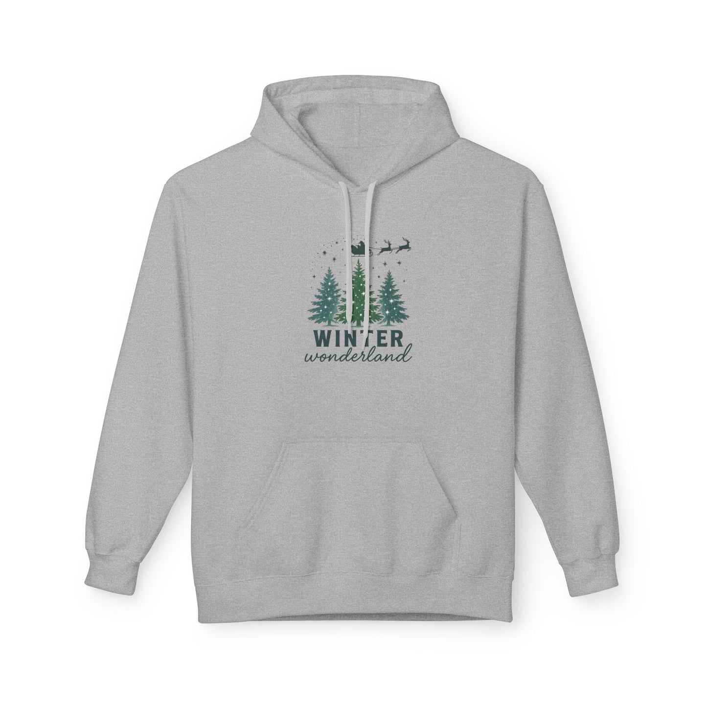 Cozy Winter Wonderland Hoodie, Festive Holiday Sweatshirt, Christmas Gift, Unisex Fleece Pullover, Winter Apparel
