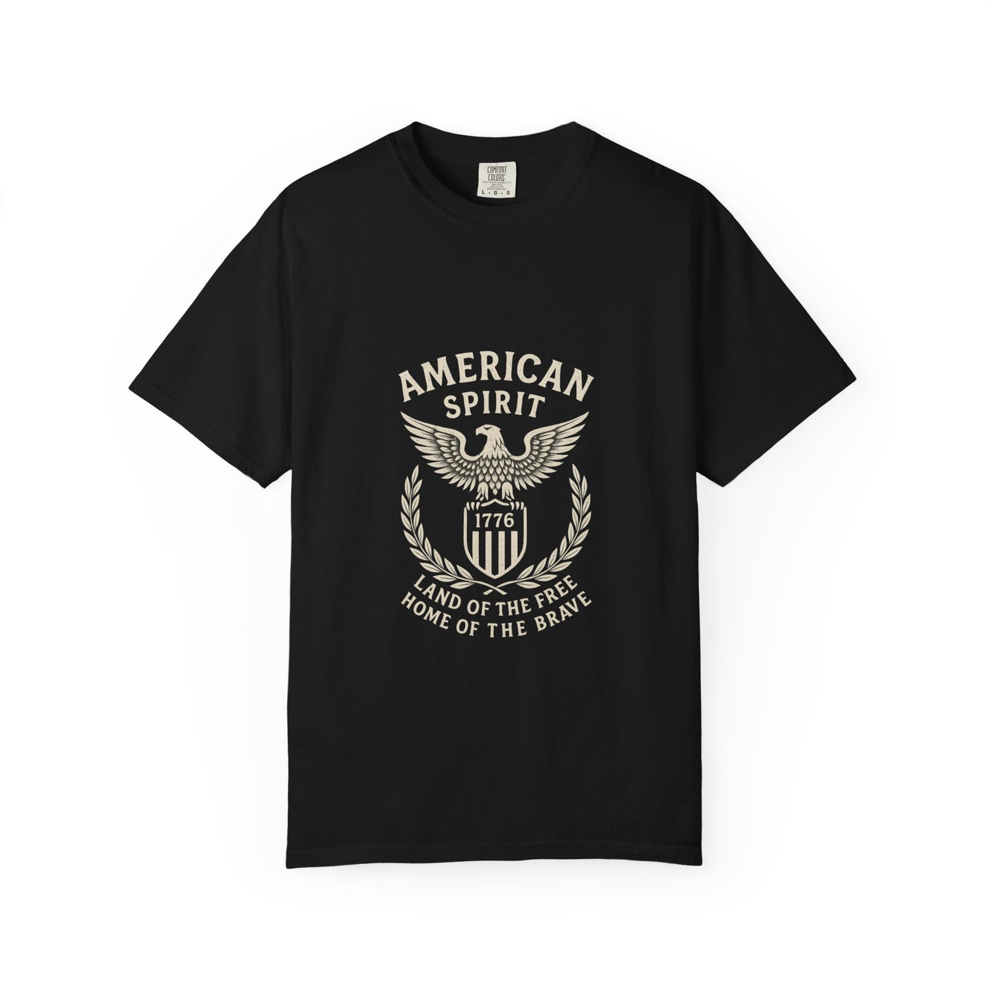American Spirit Unisex Garment-Dyed T-shirt | Patriotic Tee, Casual Wear, 4th of July Gift, Vintage Style Shirt, Comfy Everyday Tee