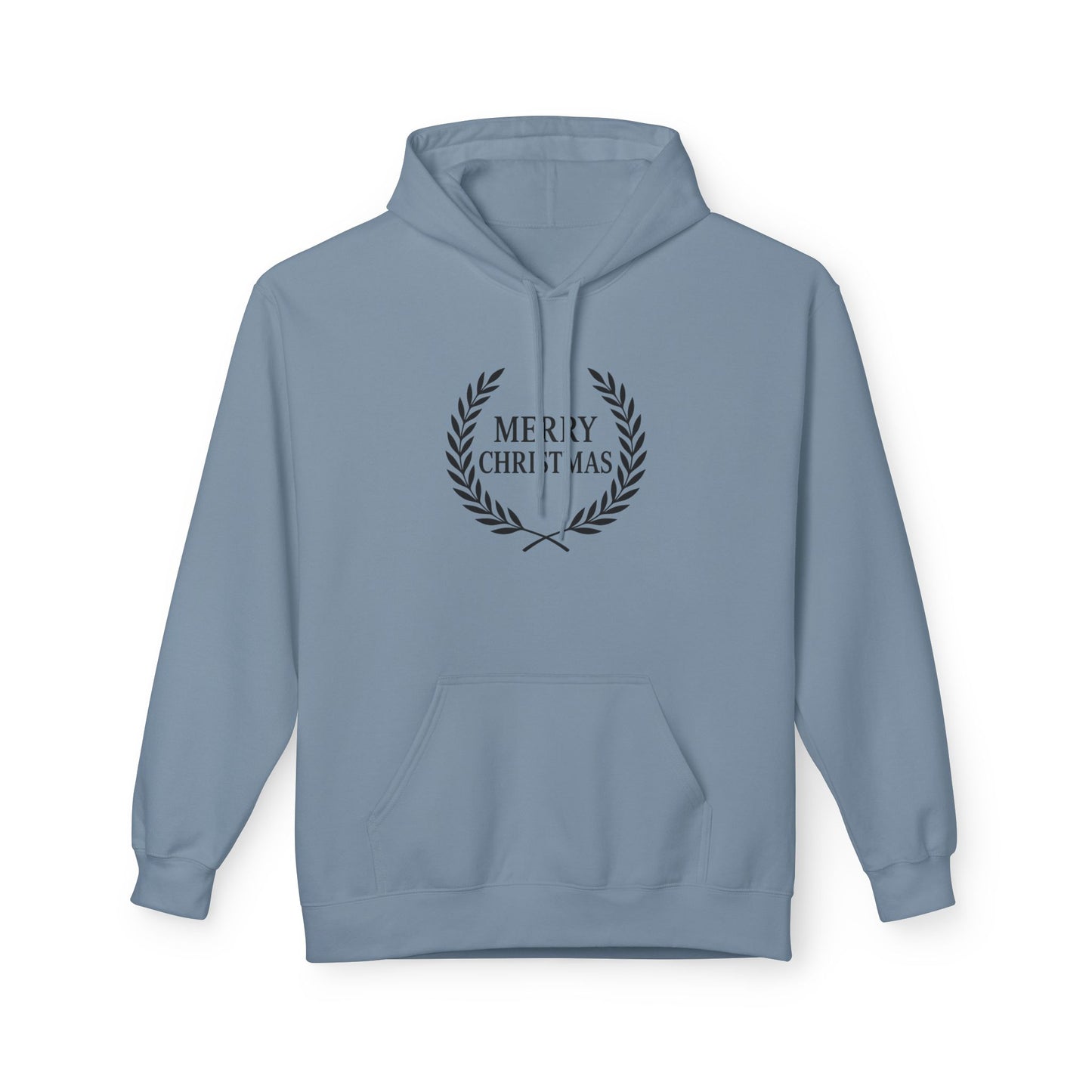 Merry Christmas Fleece Hoodie, Cozy Holiday Sweatshirt, Gift for Him/Her, Winter Layer, Festive Apparel