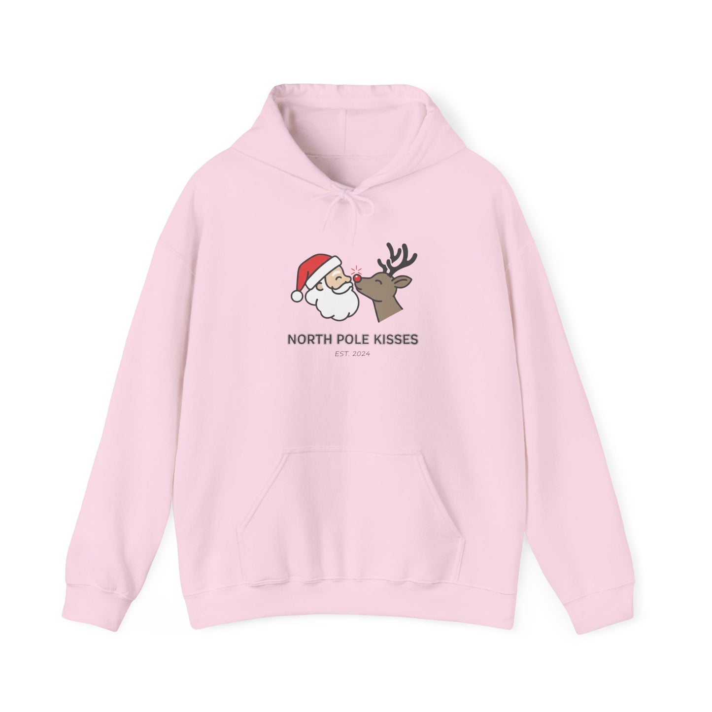 Christmas 'North Pole Kisses' Hoodie for Unisex