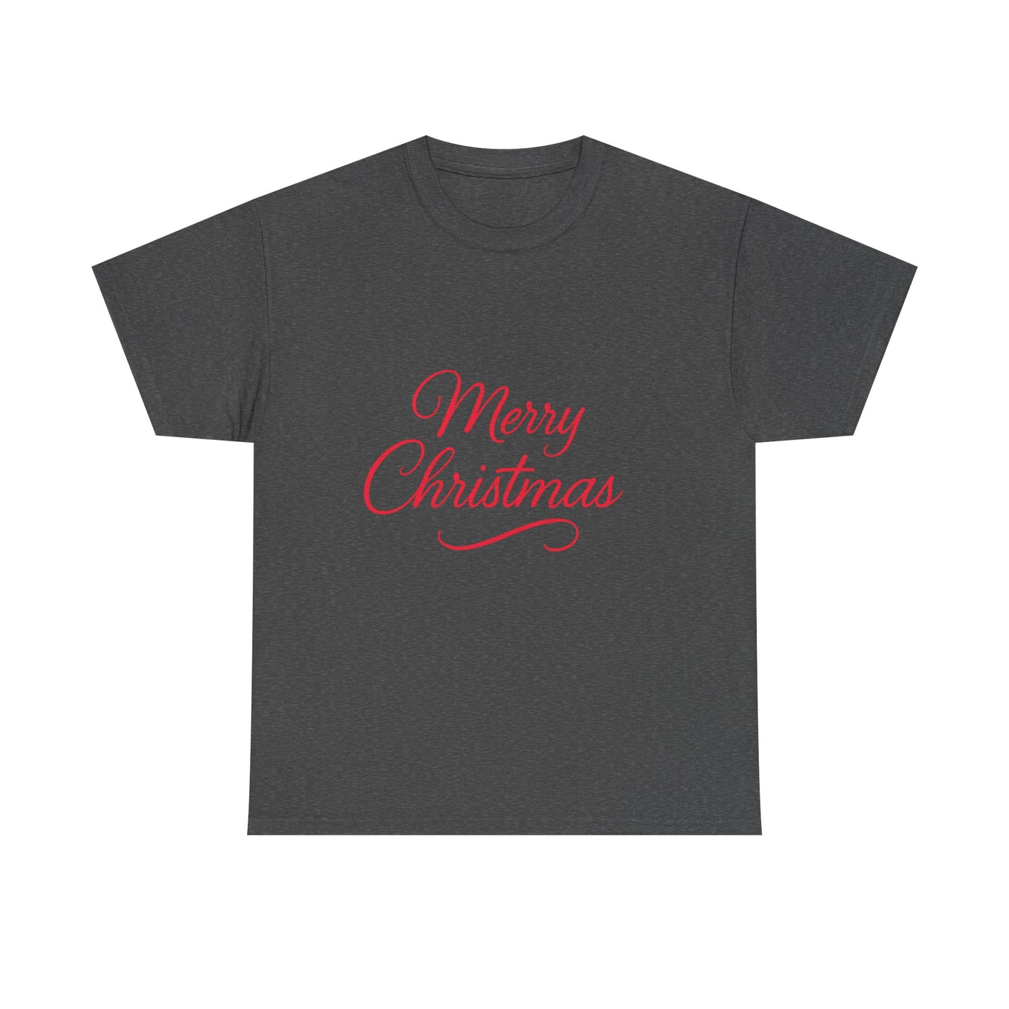 Merry Christmas Unisex Heavy Cotton Tee, Holiday Shirt, Christmas Gift, Festive Apparel, Seasonal Wear, Family Gathering Outfit
