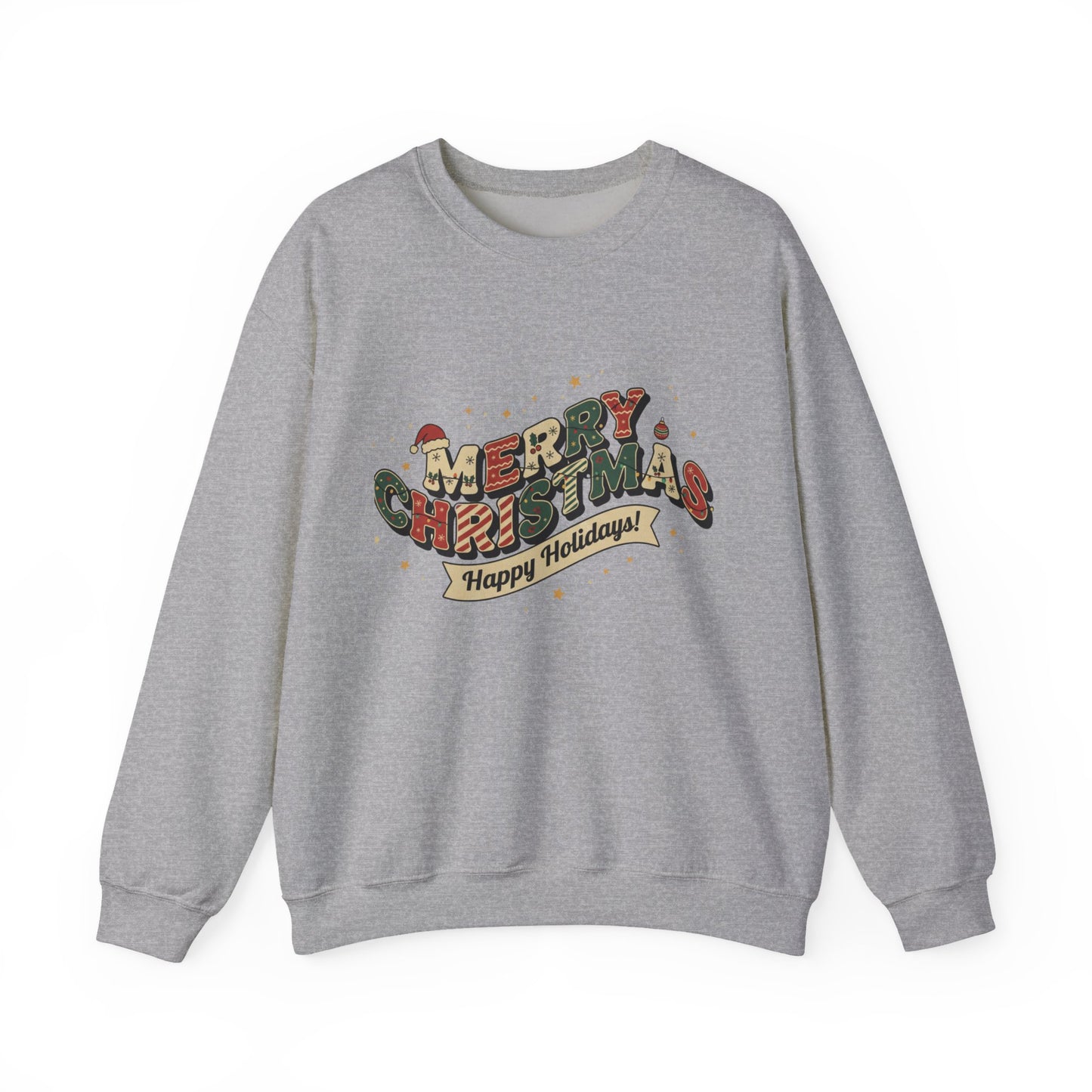 Cozy Holiday Crewneck Sweatshirt - Merry Christmas Design