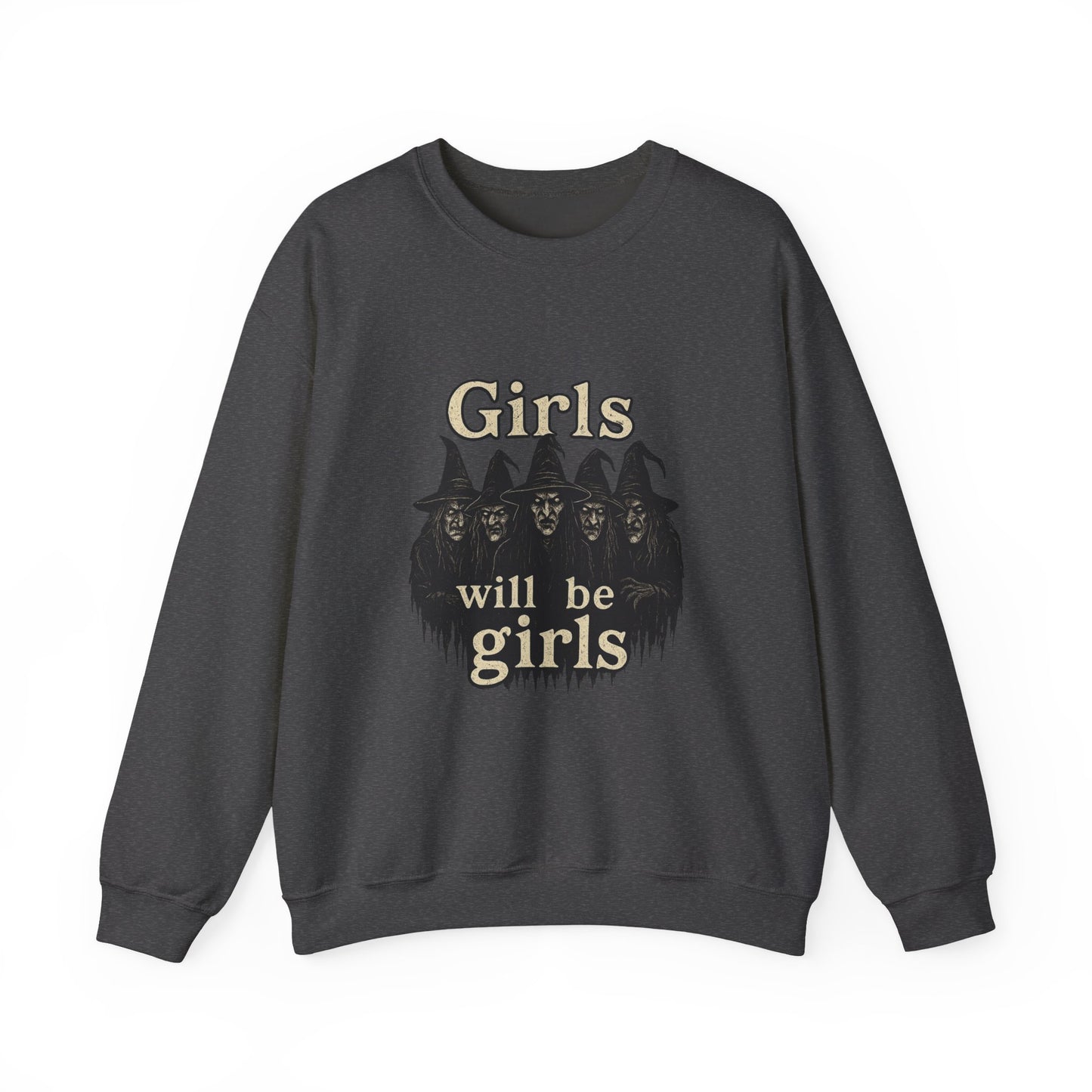 Halloween Feminist Sweatshirt, Girls Will Be Girls Crewneck