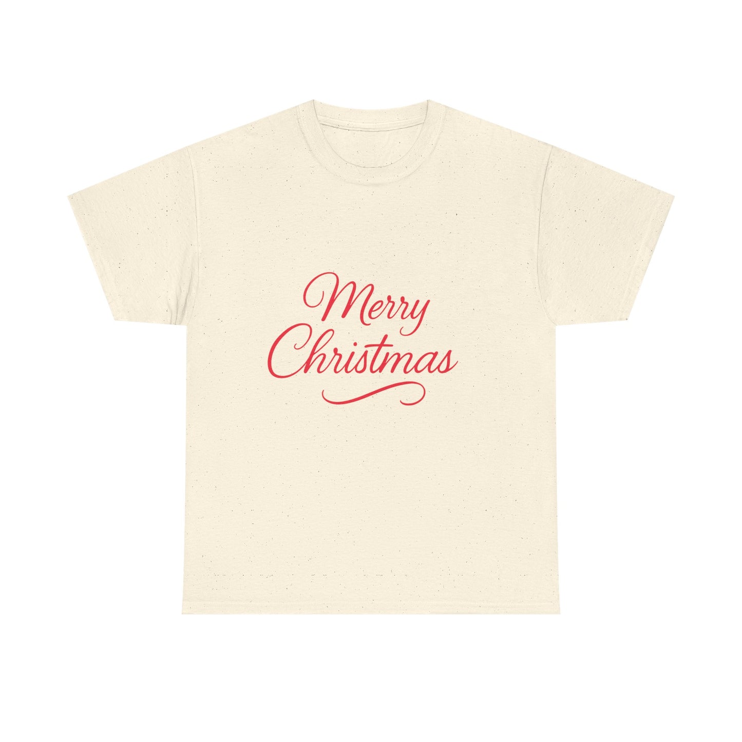 Merry Christmas Unisex Heavy Cotton Tee, Holiday Shirt, Christmas Gift, Festive Apparel, Seasonal Wear, Family Gathering Outfit