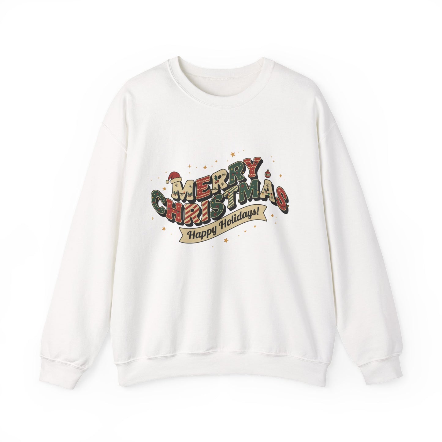 Cozy Holiday Crewneck Sweatshirt - Merry Christmas Design