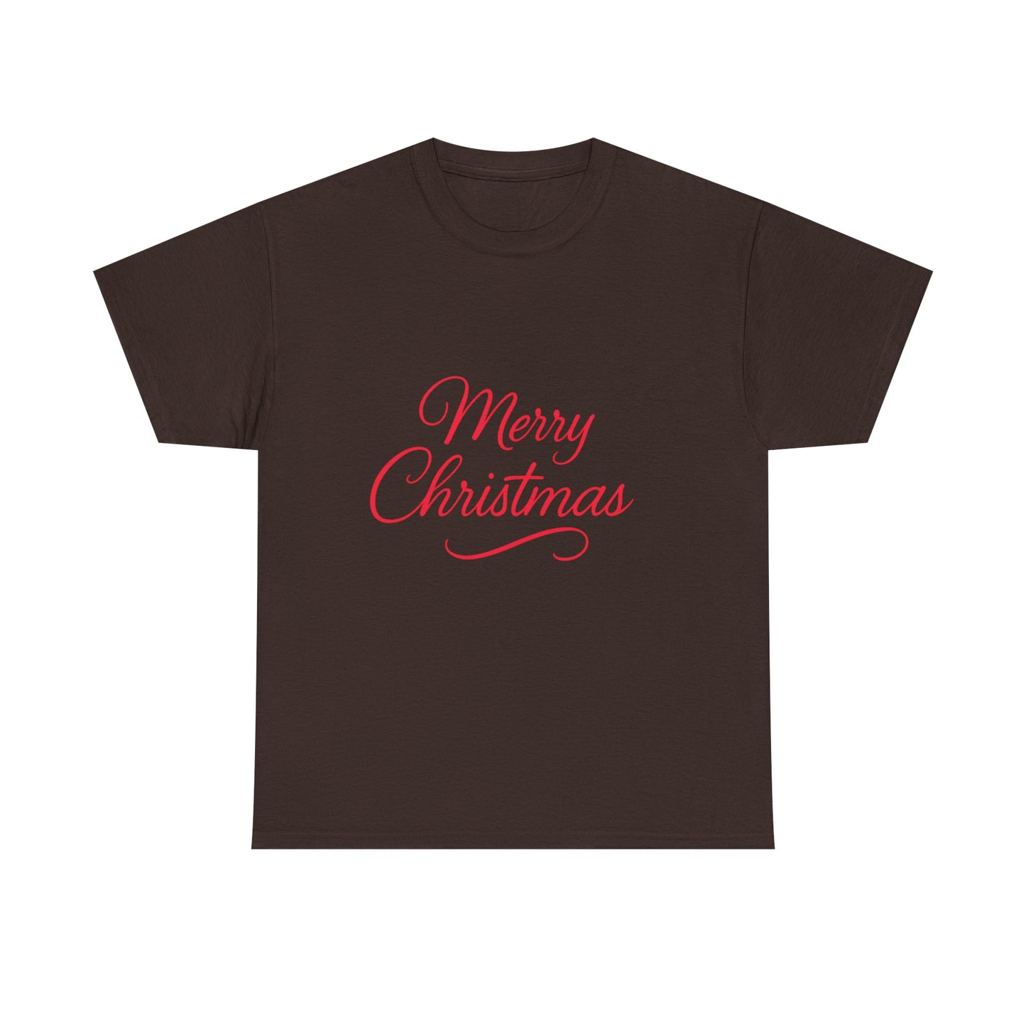 Merry Christmas Unisex Heavy Cotton Tee, Holiday Shirt, Christmas Gift, Festive Apparel, Seasonal Wear, Family Gathering Outfit