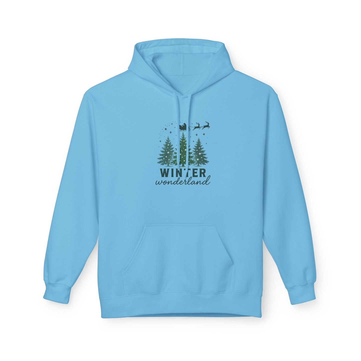 Cozy Winter Wonderland Hoodie, Festive Holiday Sweatshirt, Christmas Gift, Unisex Fleece Pullover, Winter Apparel