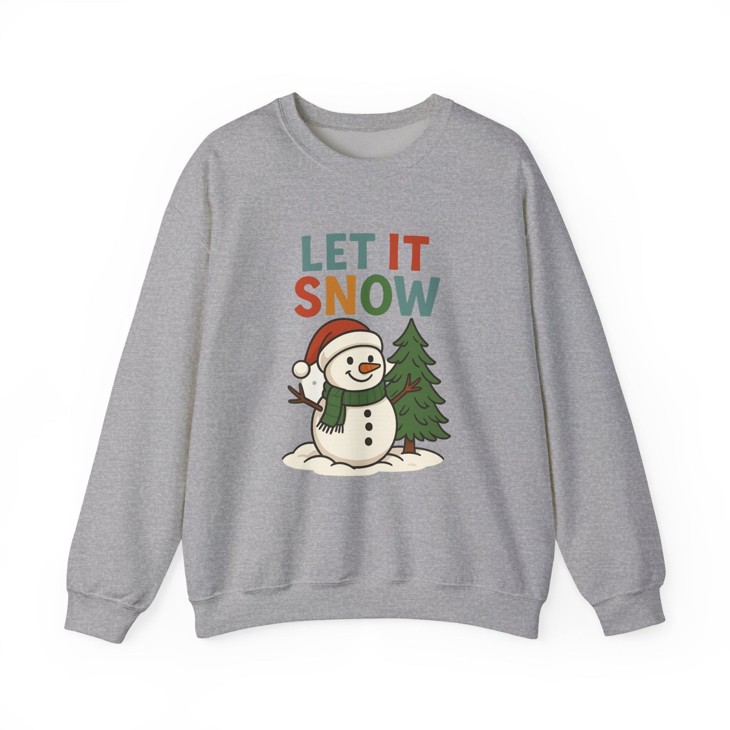 Winter Holiday Unisex Sweatshirt: Let It Snow, Cozy Gift, Christmas Apparel, Winter Fashion, Winter Celebration