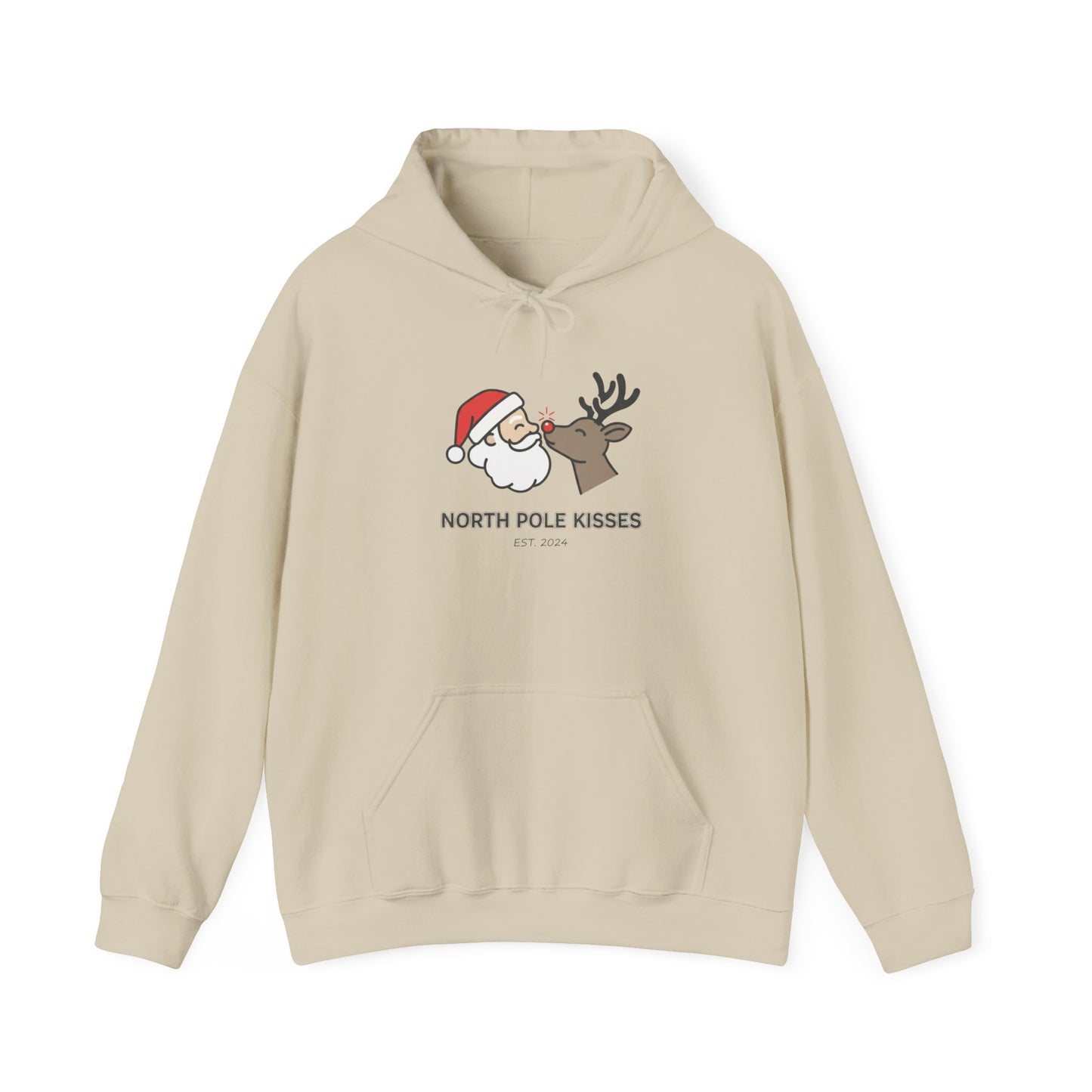 Christmas 'North Pole Kisses' Hoodie for Unisex