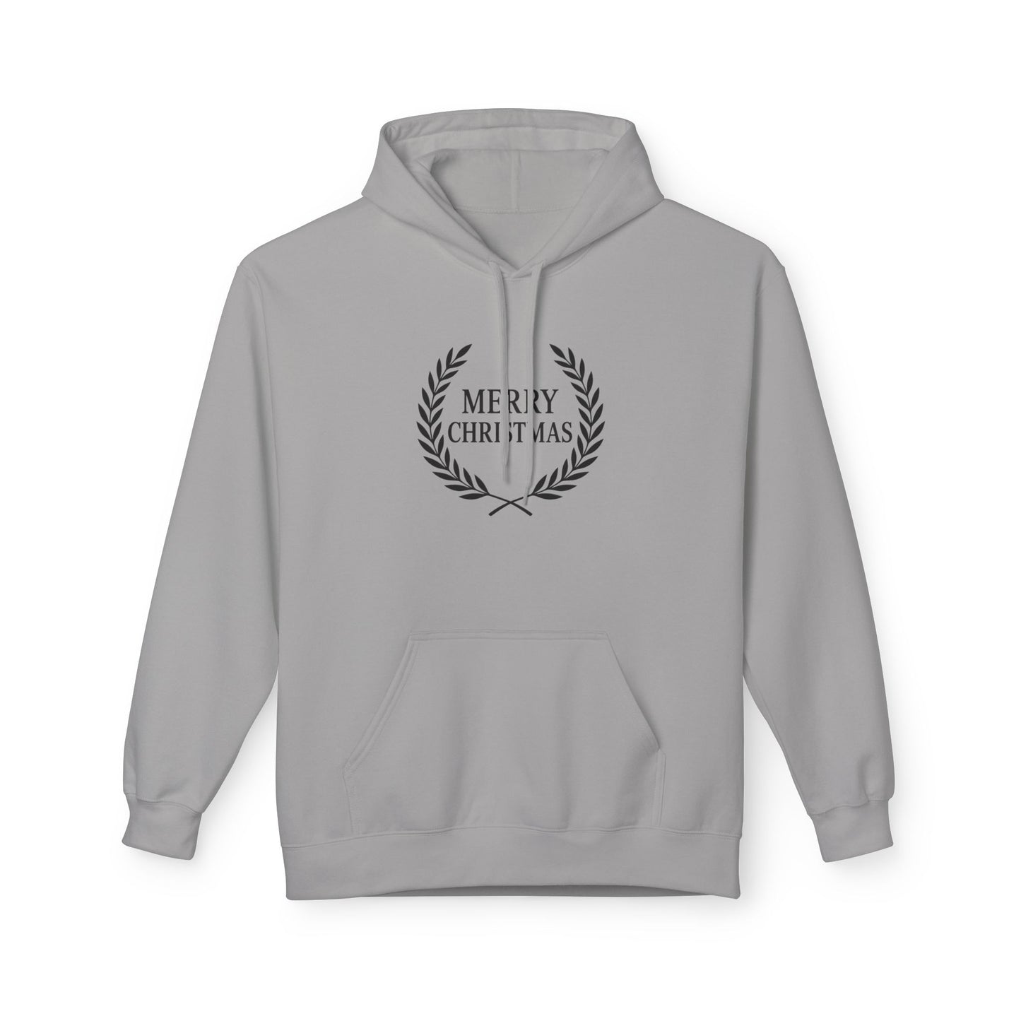 Merry Christmas Fleece Hoodie, Cozy Holiday Sweatshirt, Gift for Him/Her, Winter Layer, Festive Apparel