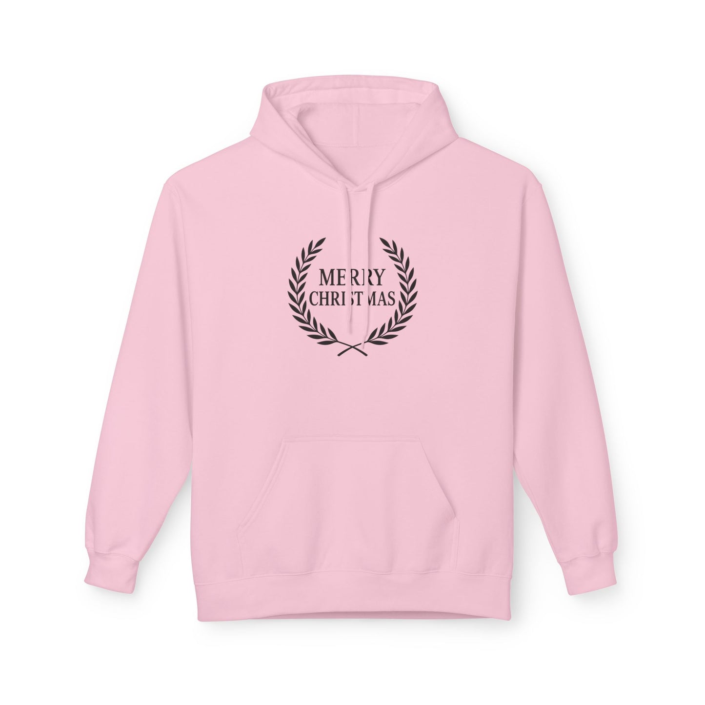 Merry Christmas Fleece Hoodie, Cozy Holiday Sweatshirt, Gift for Him/Her, Winter Layer, Festive Apparel