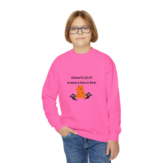 Ghouls Just Want to Have Fun Youth Crewneck Sweatshirt