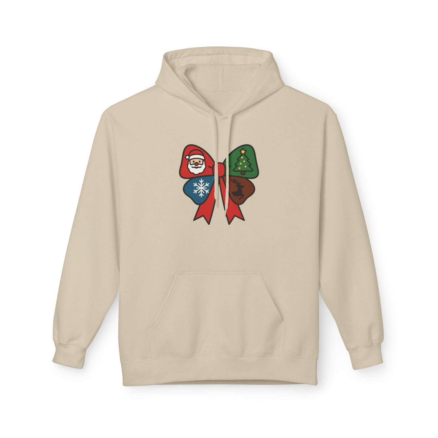 Festive Holiday Hoodie with Santa and Christmas Tree Design, Unisex Fleece Pullover, Cozy Gift for Winter Celebrations, Christmas [...]
