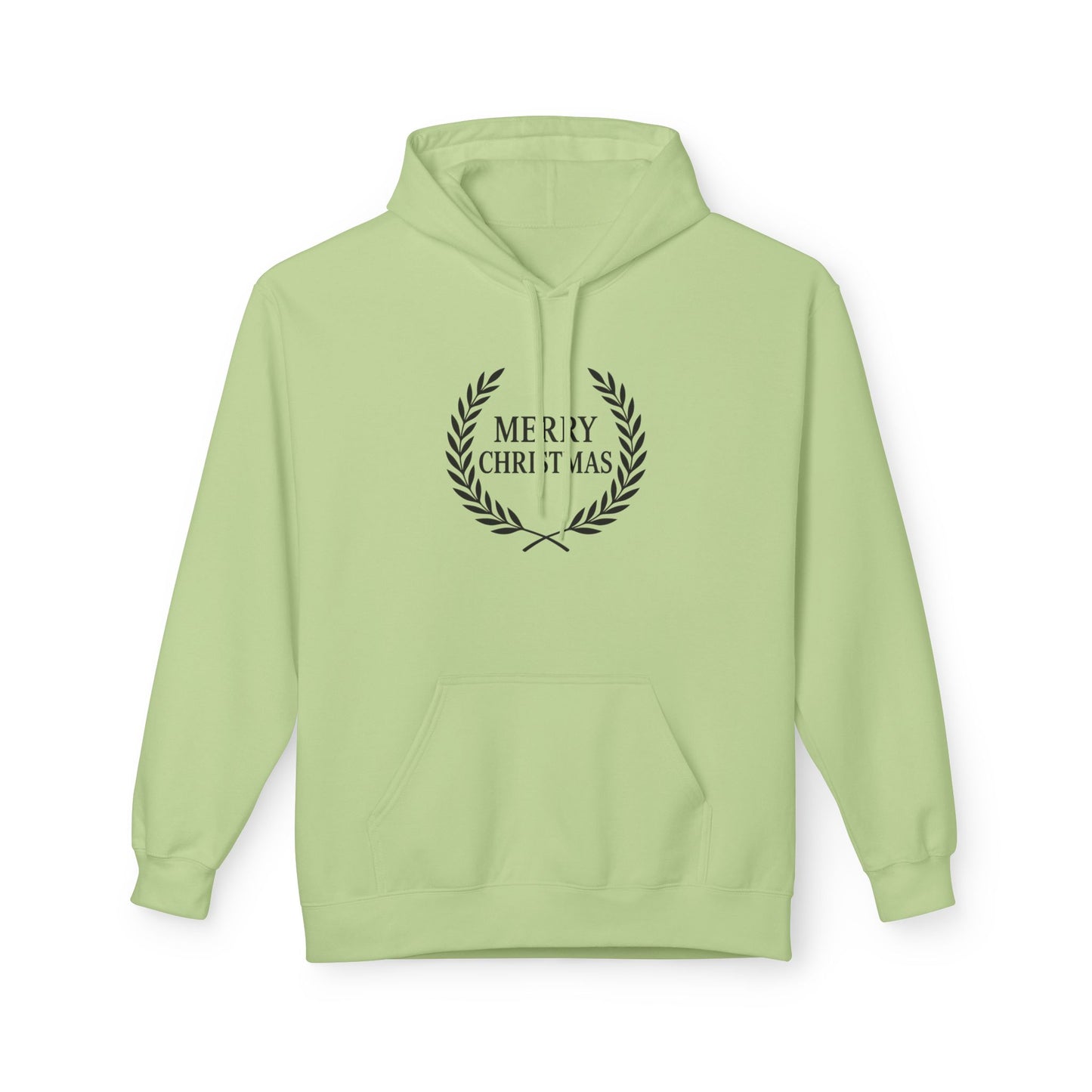 Merry Christmas Fleece Hoodie, Cozy Holiday Sweatshirt, Gift for Him/Her, Winter Layer, Festive Apparel