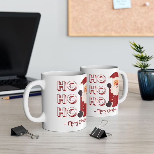 Festive Santa Ceramic Mug | Holiday Gift, Christmas Decor, Cozy Winter Vibes,