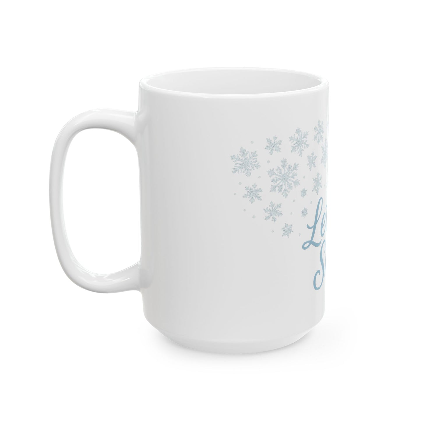 Winter Wonderland Ceramic Mug – Perfect for Cozy Holidays, Let It Snow Design, Gift for Coffee Lovers, Hot Chocolate Mug, Winter Decor