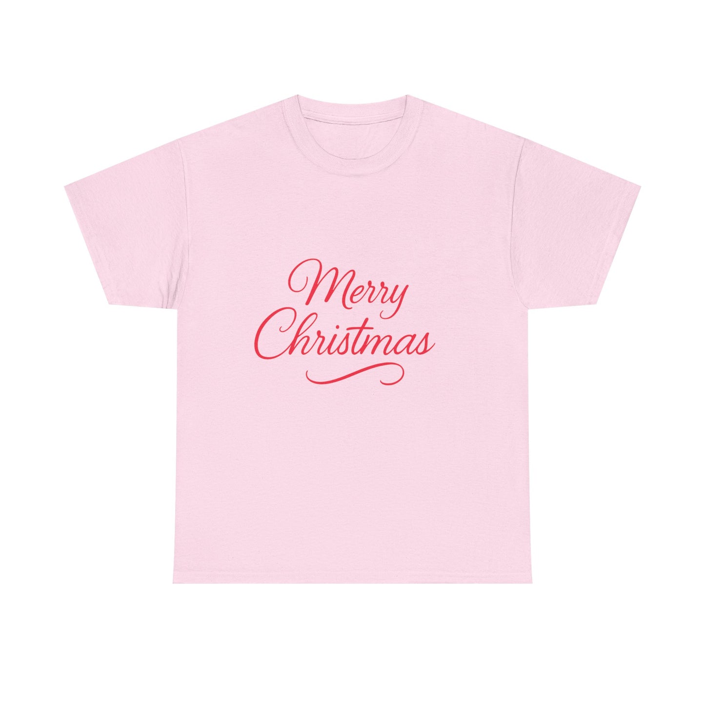 Merry Christmas Unisex Heavy Cotton Tee, Holiday Shirt, Christmas Gift, Festive Apparel, Seasonal Wear, Family Gathering Outfit