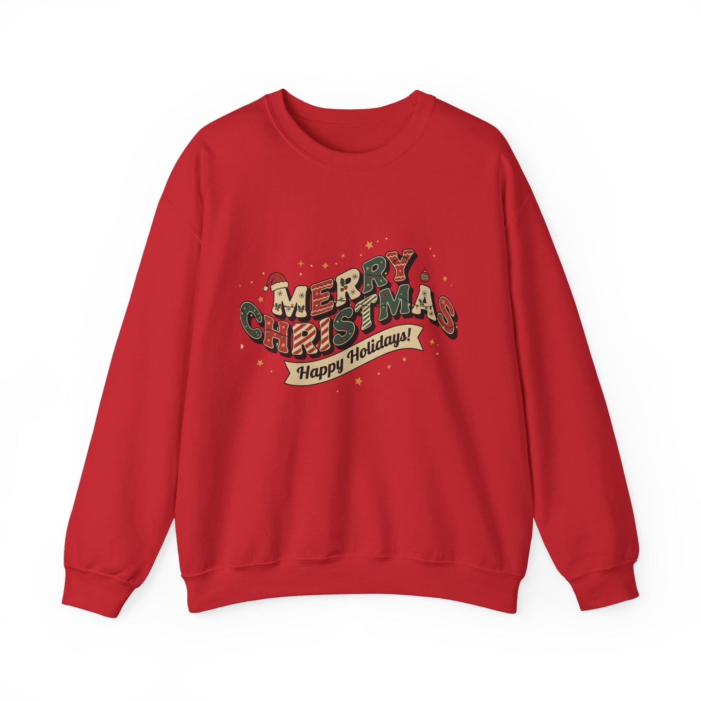 Cozy Holiday Crewneck Sweatshirt - Merry Christmas Design