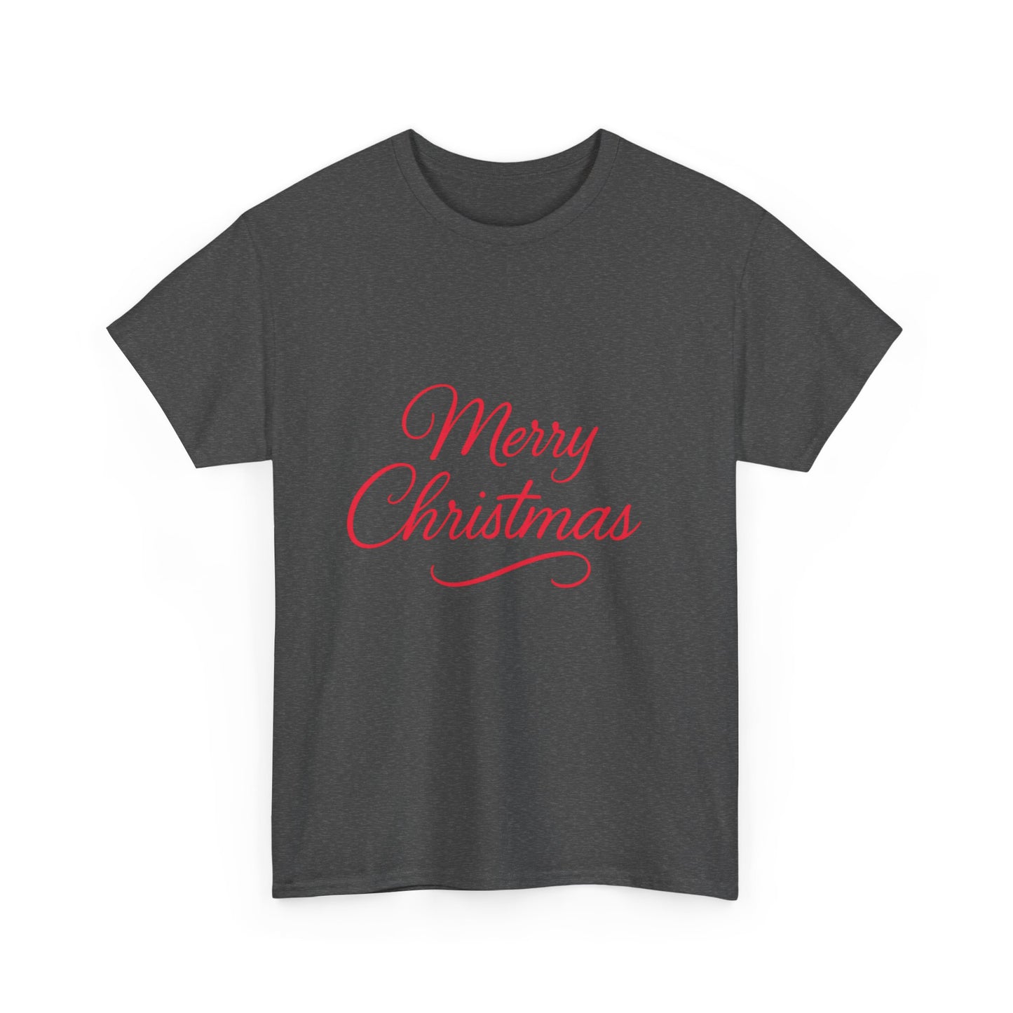Merry Christmas Unisex Heavy Cotton Tee, Holiday Shirt, Christmas Gift, Festive Apparel, Seasonal Wear, Family Gathering Outfit