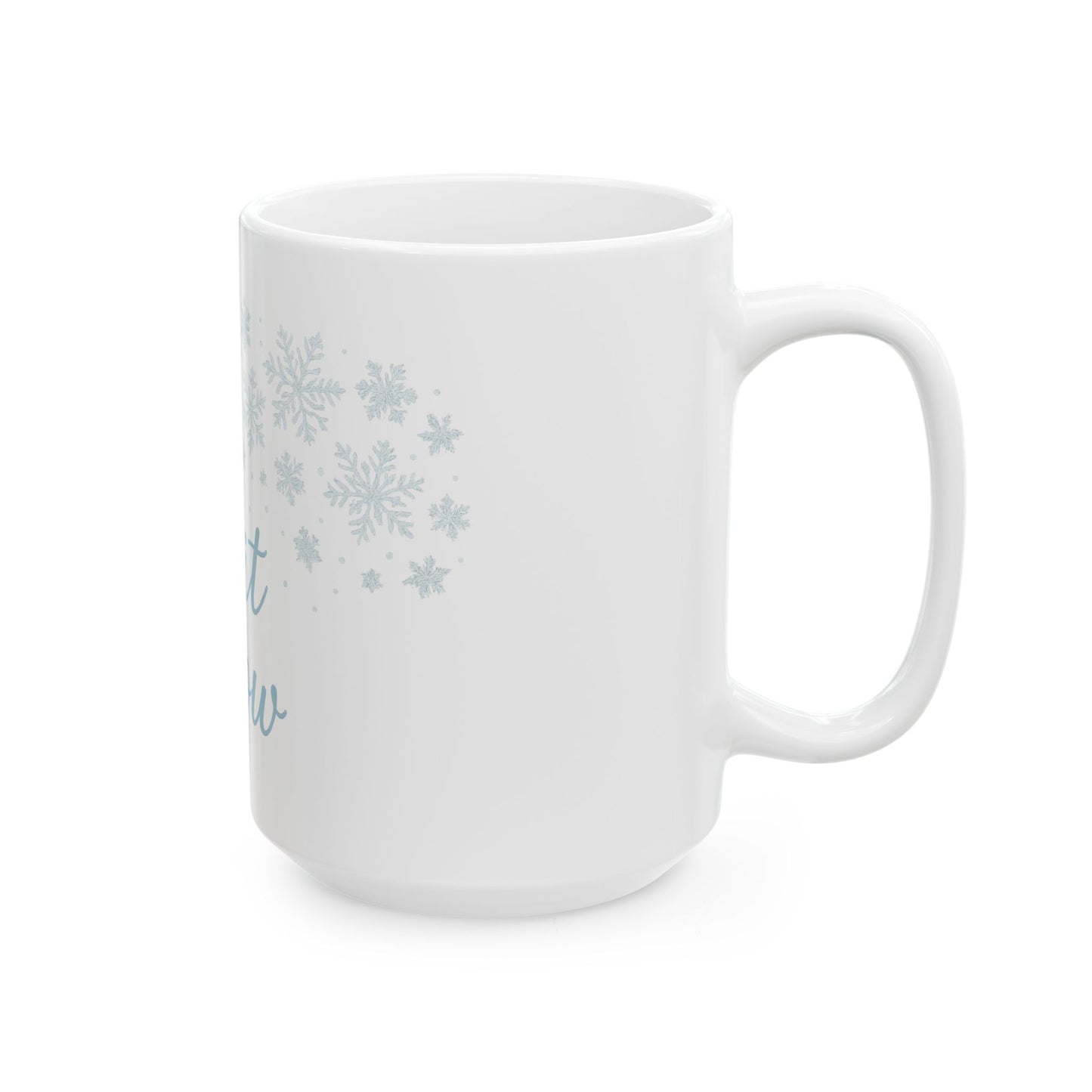 Winter Wonderland Ceramic Mug – Perfect for Cozy Holidays, Let It Snow Design, Gift for Coffee Lovers, Hot Chocolate Mug, Winter Decor