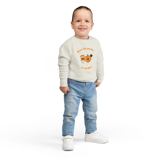 Adorable Pumpkin-Themed Toddler Sweatshirt, Cute Fall Apparel, Halloween Gift, Autumn Outfit, Toddler Clothing