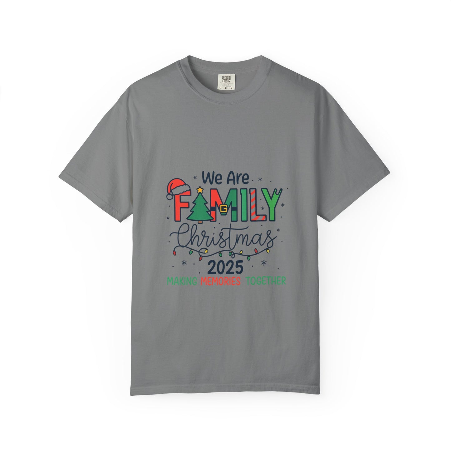 Family Christmas theme Unisex Garment-Dyed T-shirt