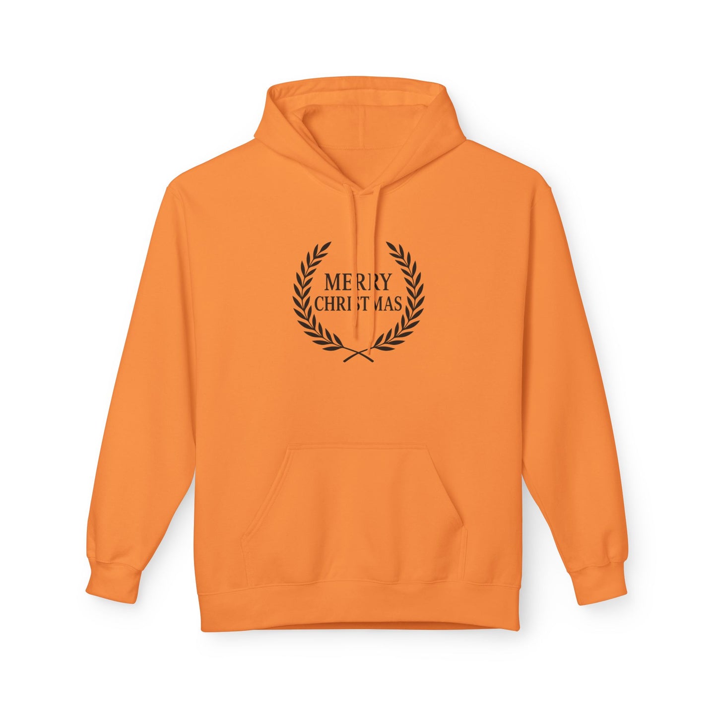 Merry Christmas Fleece Hoodie, Cozy Holiday Sweatshirt, Gift for Him/Her, Winter Layer, Festive Apparel