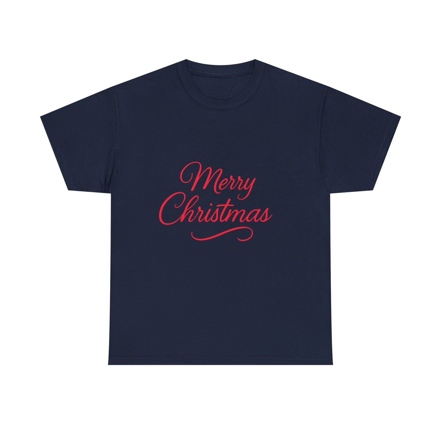 Merry Christmas Unisex Heavy Cotton Tee, Holiday Shirt, Christmas Gift, Festive Apparel, Seasonal Wear, Family Gathering Outfit