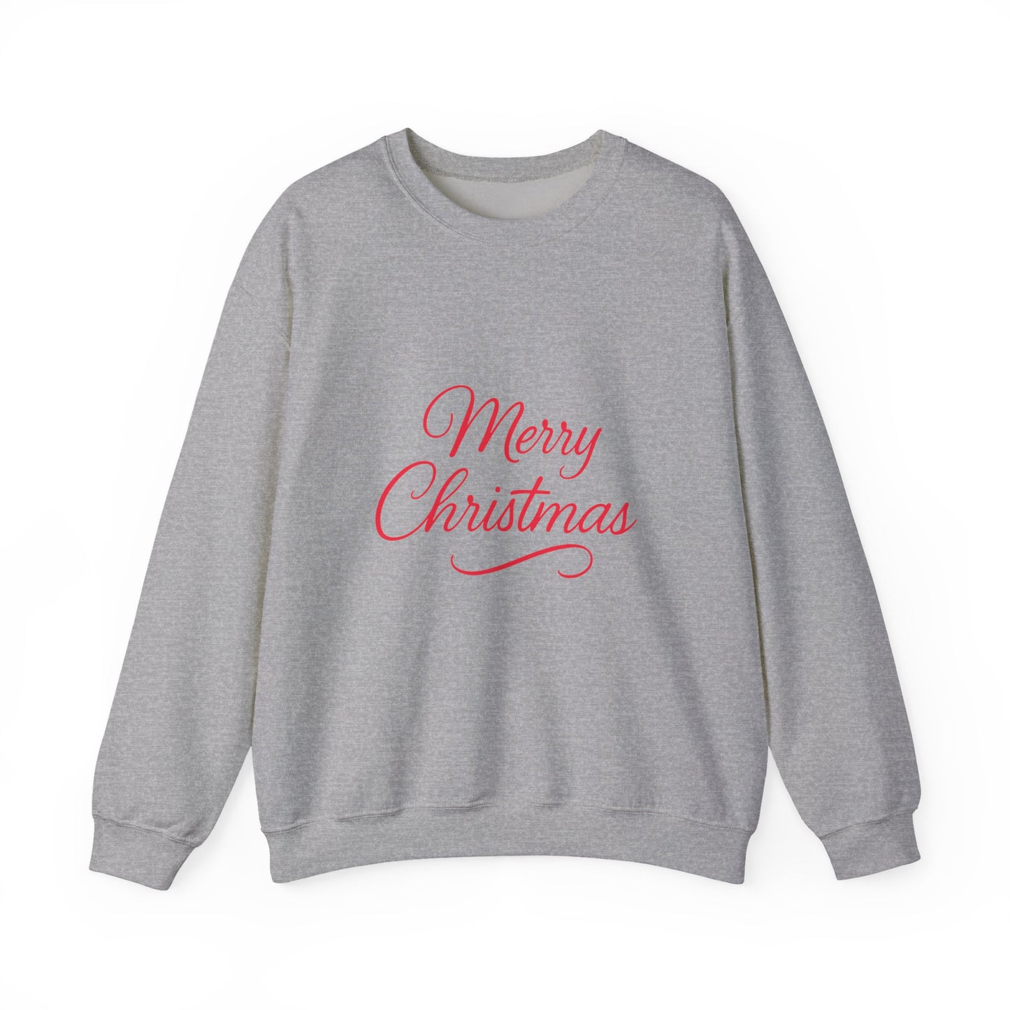 Merry Christmas Crewneck Sweatshirt, Cozy Holiday Apparel, Unisex Christmas Sweater, Festive Gift for Him/Her, Winter Loungewear