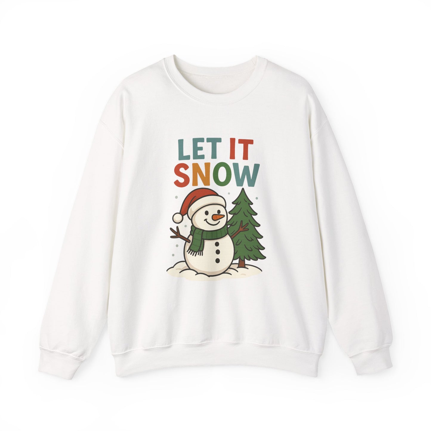 Winter Holiday Unisex Sweatshirt: Let It Snow, Cozy Gift, Christmas Apparel, Winter Fashion, Winter Celebration
