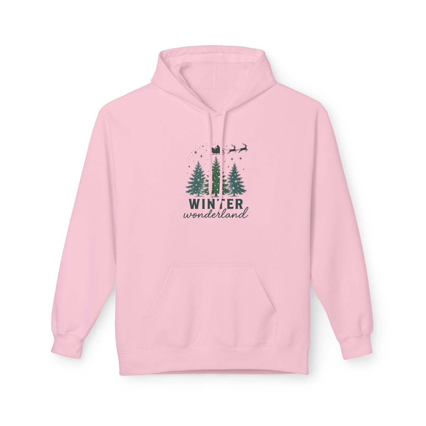 Cozy Winter Wonderland Hoodie, Festive Holiday Sweatshirt, Christmas Gift, Unisex Fleece Pullover, Winter Apparel