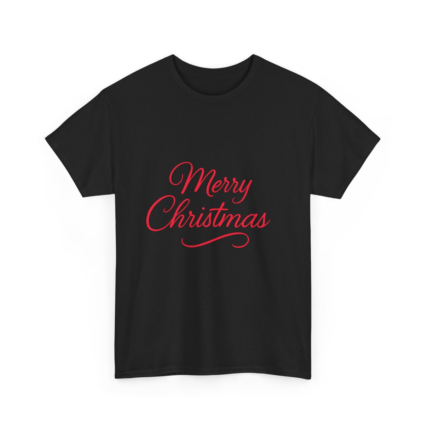 Merry Christmas Unisex Heavy Cotton Tee, Holiday Shirt, Christmas Gift, Festive Apparel, Seasonal Wear, Family Gathering Outfit