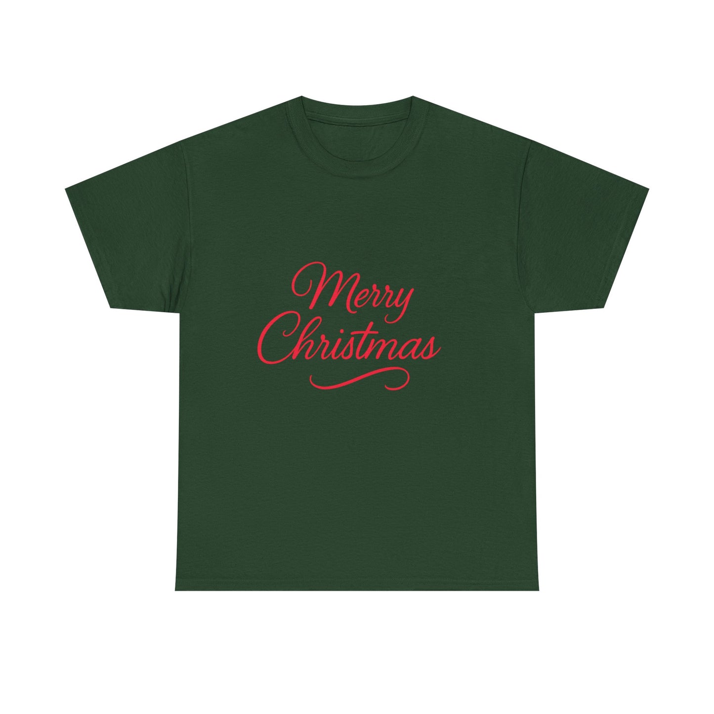 Merry Christmas Unisex Heavy Cotton Tee, Holiday Shirt, Christmas Gift, Festive Apparel, Seasonal Wear, Family Gathering Outfit