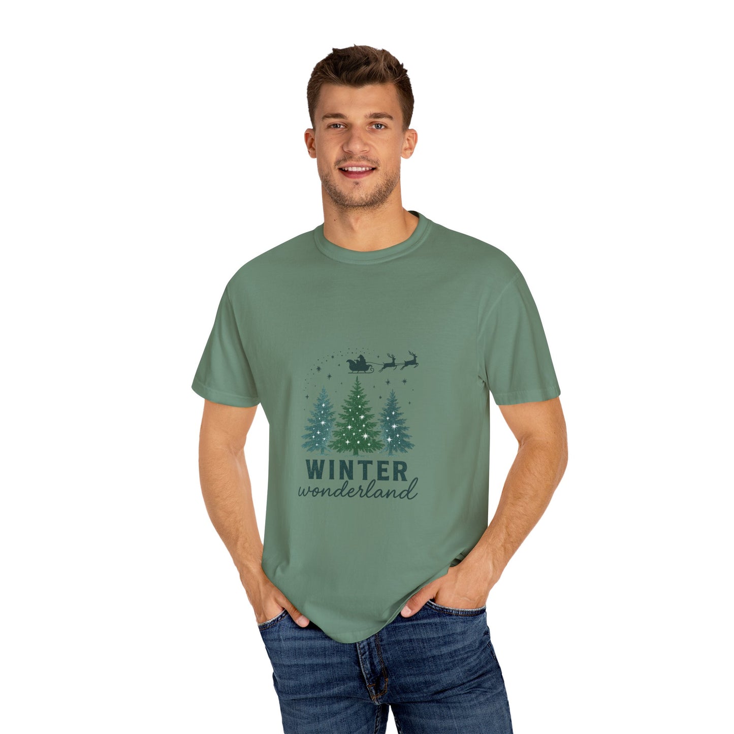 Winter Wonderland Unisex T-Shirt, Cozy Christmas Tee, Holiday Gift, Casual Wear, Nature Lover's Apparel, Festive Style