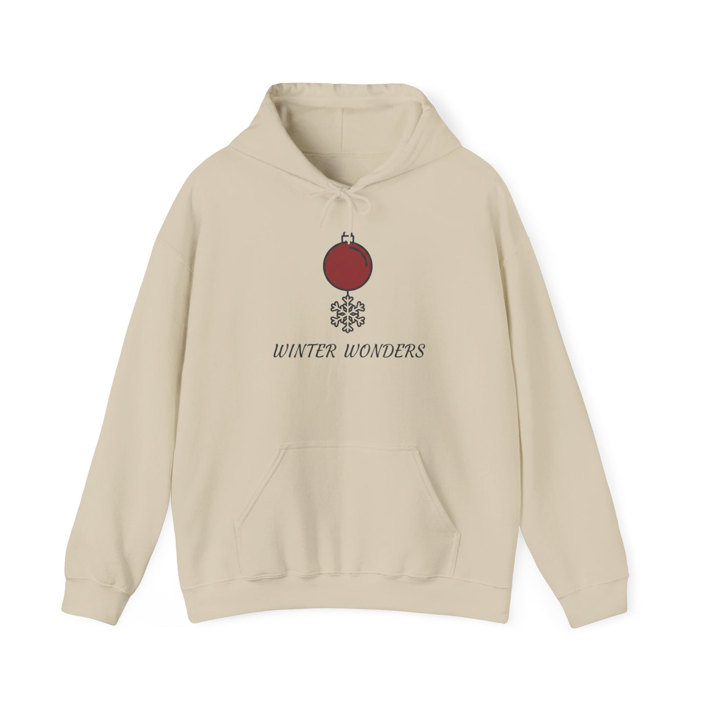 Christmas Winter Vibes Hoodie with Ornament Design