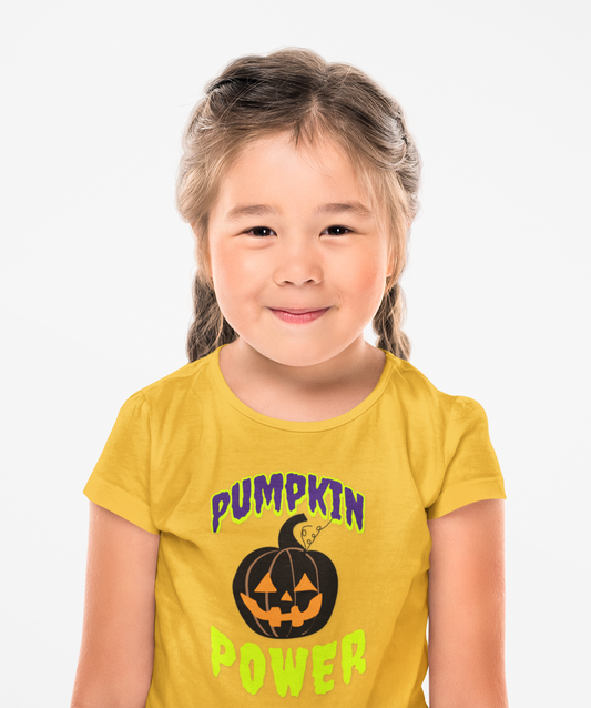 Pumpkin Power Youth Tee, Halloween Shirt