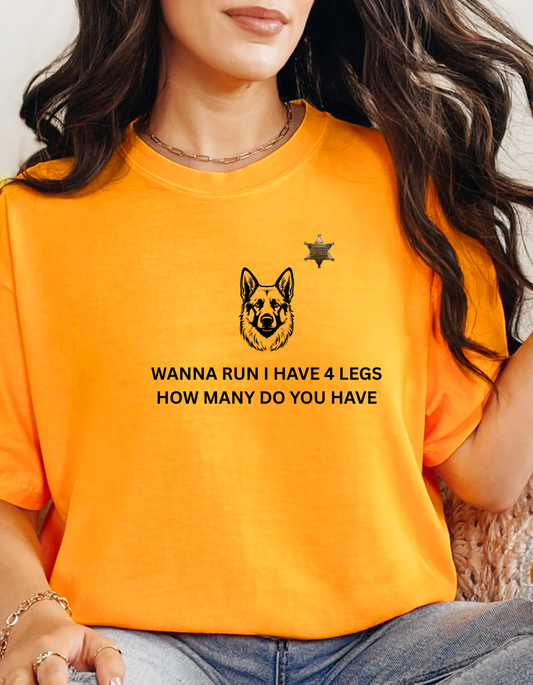 Dog Lover Unisex Garment-Dyed T-shirt - German Shepard Service Dog