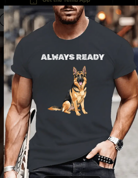 Dog Lover Unisex Garment-Dyed T-shirt - Service German Shepard