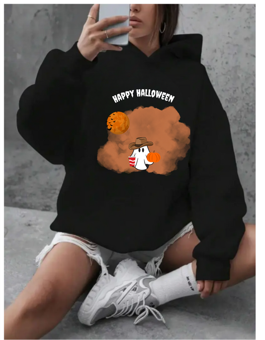 Ghost Hoodie with Dense Haze Design