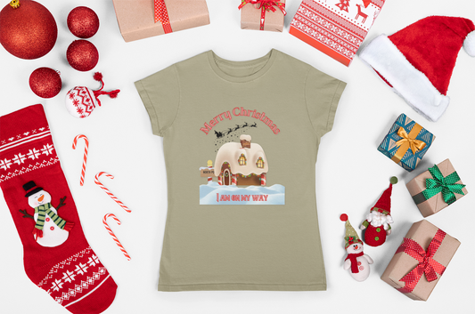 Merry Christmas Garment-Dyed T-Shirt | Unisex Holiday Tee, Christmas Gift, Cozy Casual Wear, Festive Apparel