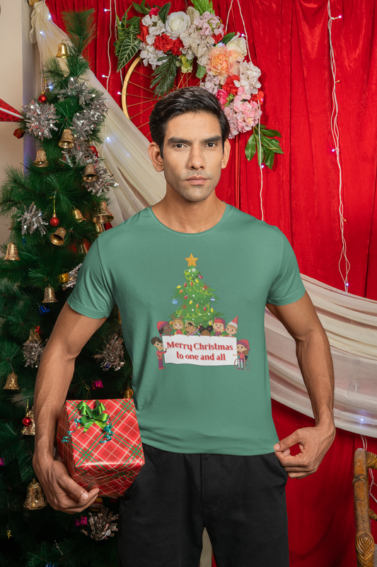 Merry Christmas Unisex T-Shirt, Holiday Tee, Cute Christmas Shirt, Family Gatherings, Festive Gift Idea