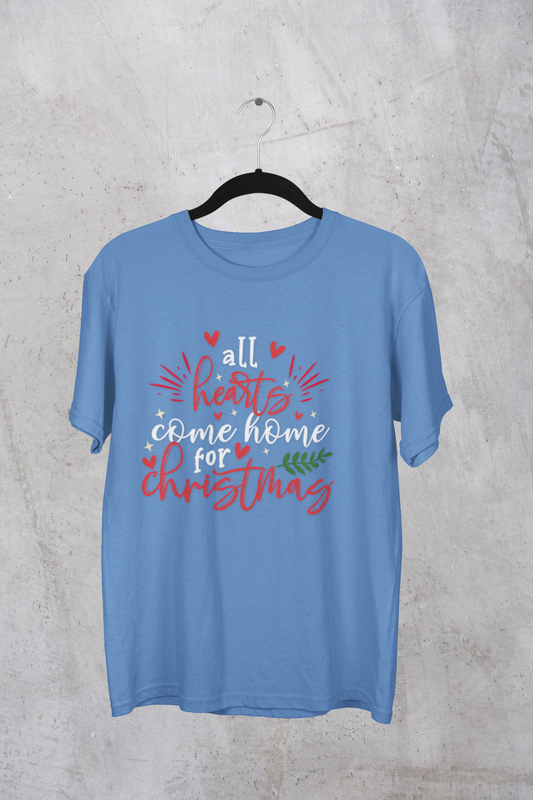 Unisex Christmas Garment-Dyed T-shirt expressing a wish to be home for the holiday