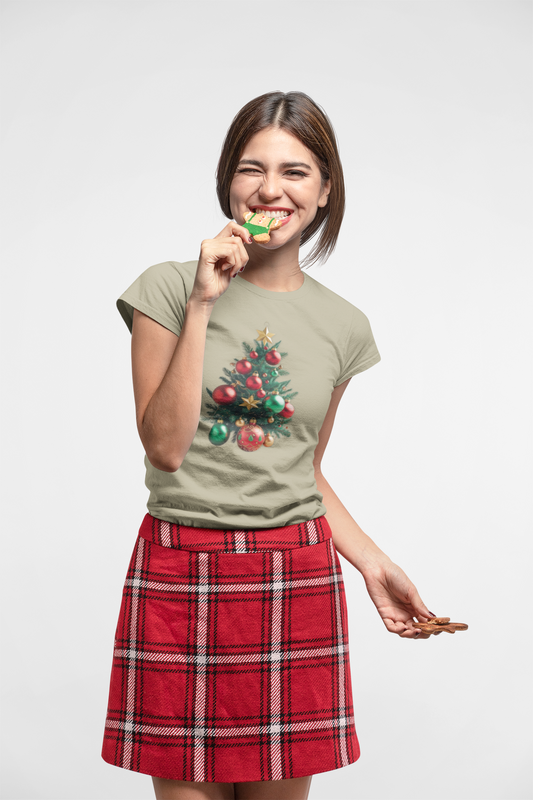 Christmas Tree T-Shirt, Holiday Apparel, Unisex Shirt, Festive Wear, Gift for Christmas, Winter Outfit