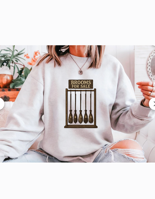 Happy Halloween-Brooms for Sale Sweatshirt