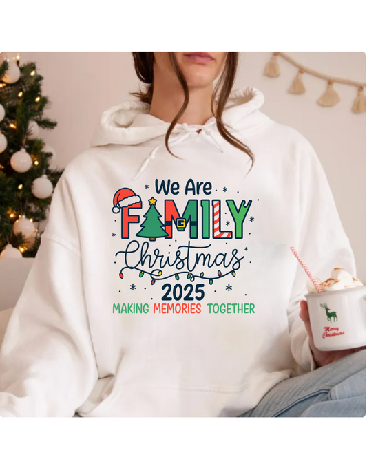 Family Christmas Hoodie, Holiday Sweatshirt, Unisex Gift, Memory-Making Apparel, Cozy Family Wear, Family Tradition Sweater