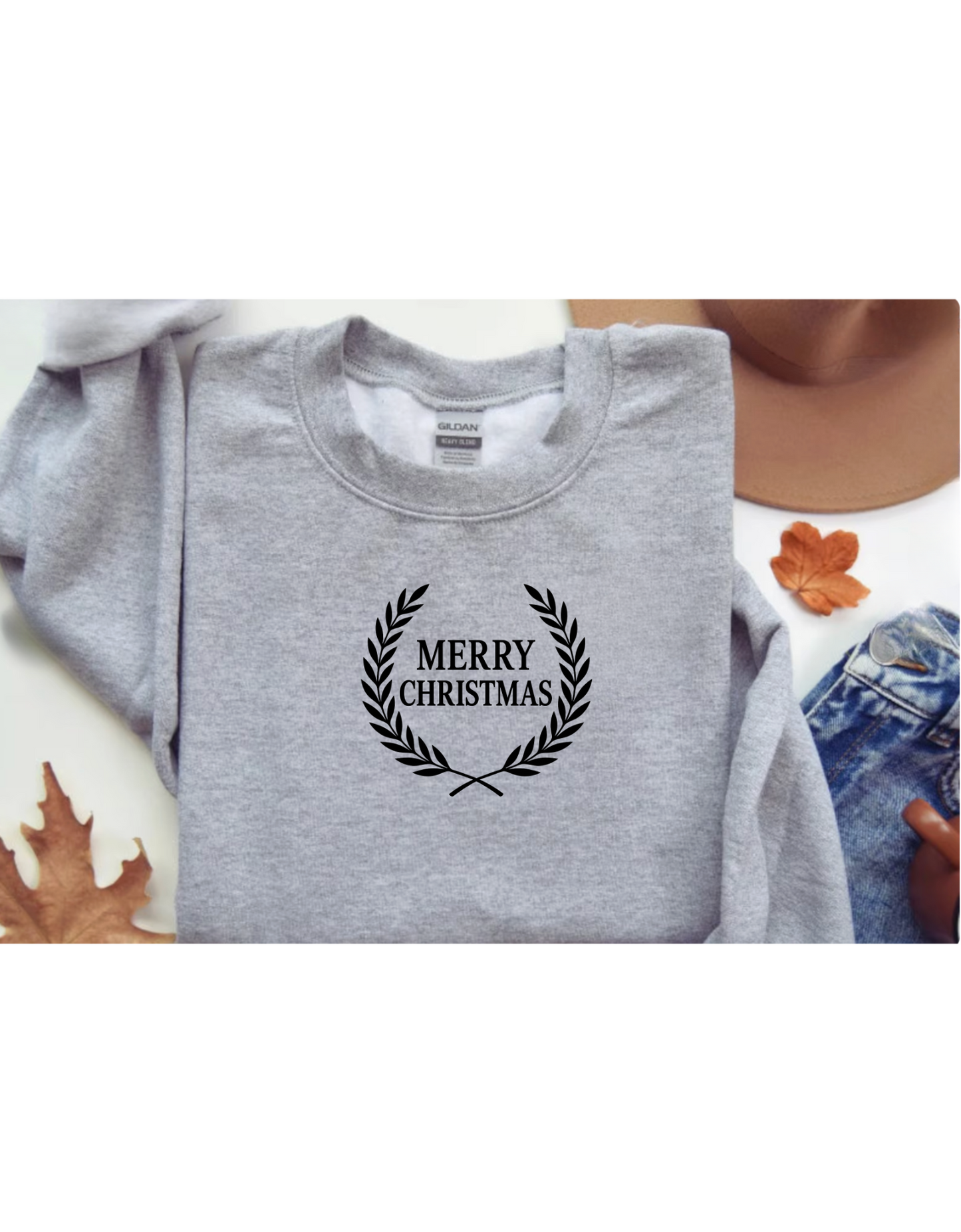 Merry Christmas Unisex Crewneck Sweatshirt, Cozy Holiday Gift