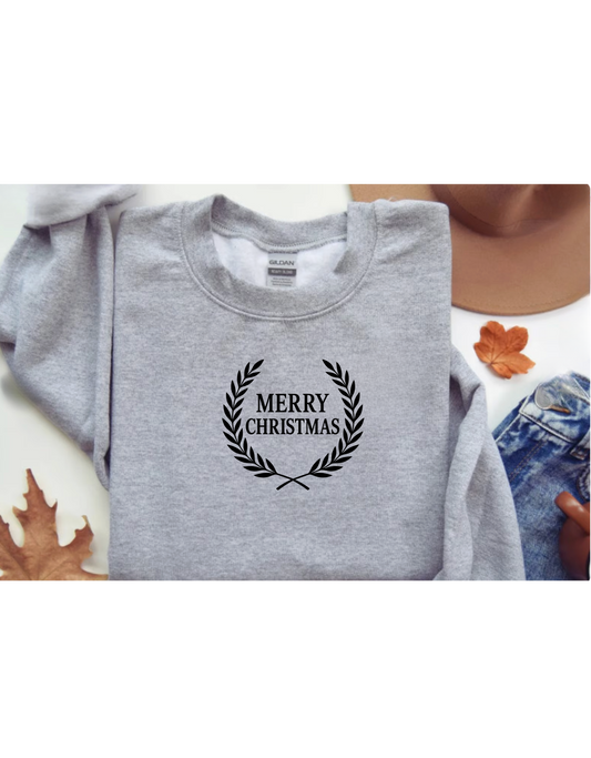 Merry Christmas Unisex Crewneck Sweatshirt, Cozy Holiday Gift
