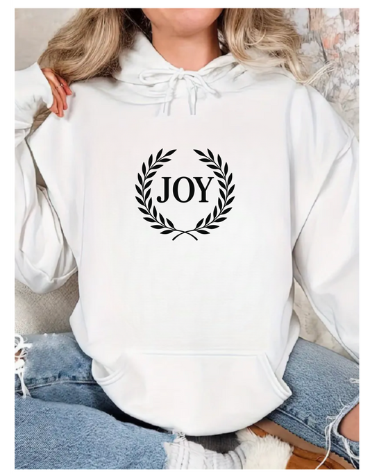 Joyful Fleece Hoodie - Cozy Unisex Sweatshirt, Perfect Gift for Holidays, Casual Wear, Joyful Vibe, Cozy Atmosphere, Happy Mood