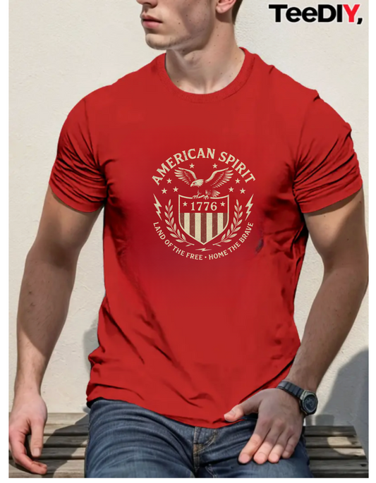 American Spirit Unisex Garment-Dyed T-shirt, Patriotic Tee, Independence Day Shirt, Casual Wear, Gift for Freedom Lovers