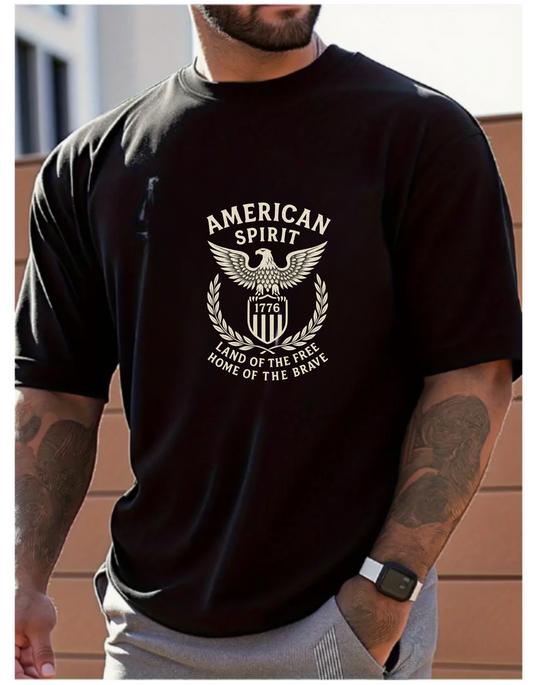 American Spirit Unisex Garment-Dyed T-shirt | Patriotic Tee, Casual Wear, 4th of July Gift, Vintage Style Shirt, Comfy Everyday Tee
